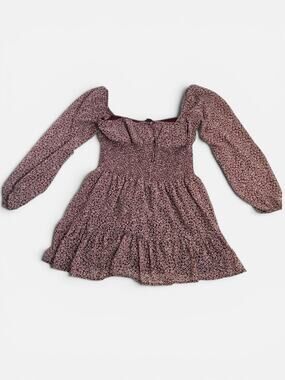 REVAMPED Red Floral Cottagecore Puff Sleeve Mini Babydoll Dress